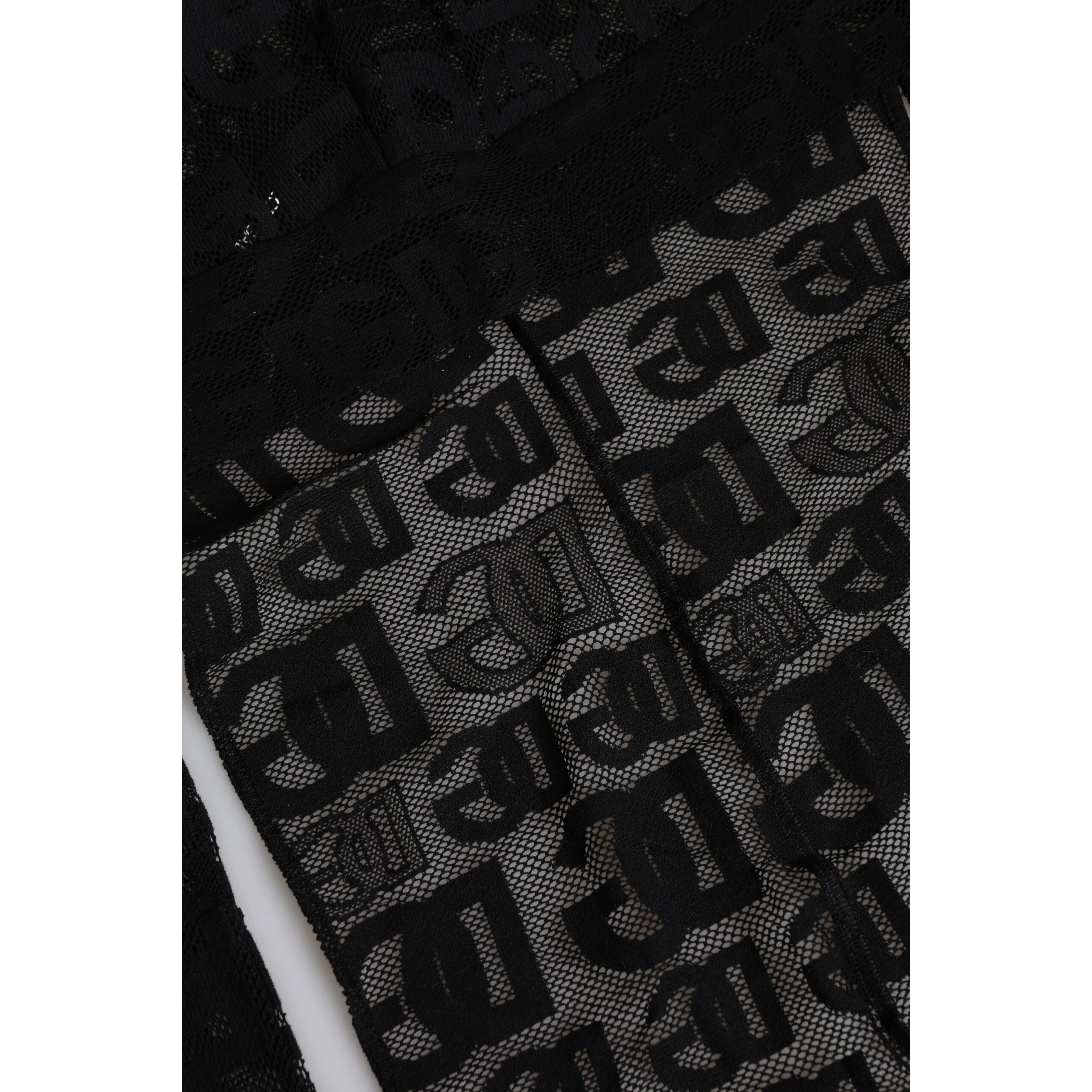 Black Logo Mesh Whole Head Wrap Hat