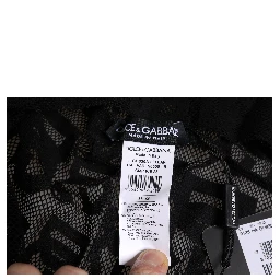 Black Logo Mesh Whole Head Wrap Hat