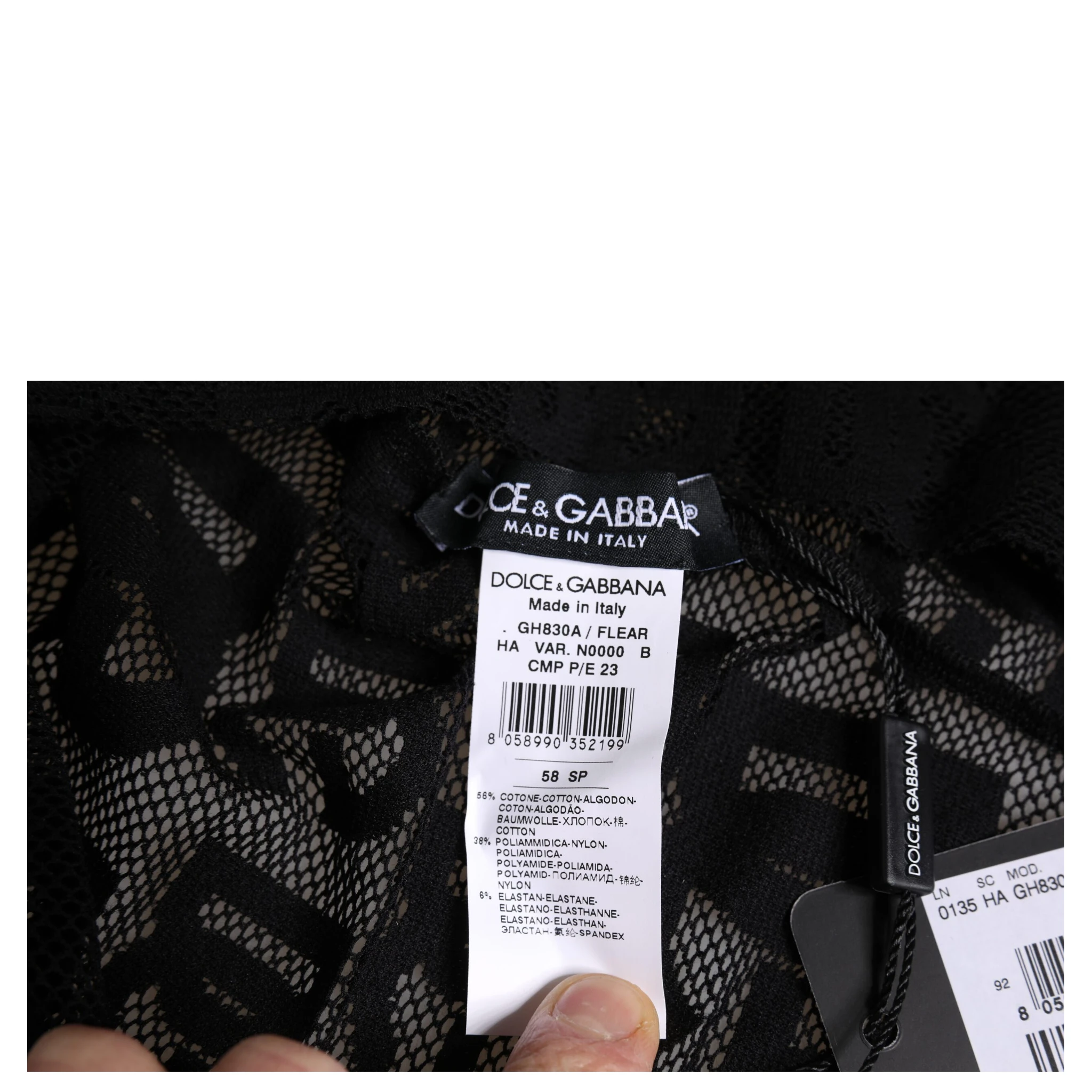 Black Logo Mesh Whole Head Wrap Hat