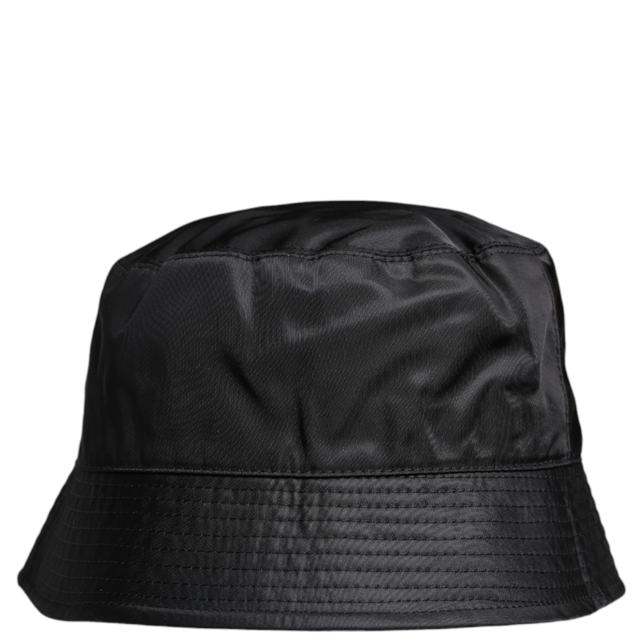 Black Cotton Wide Brim Bucket Hat