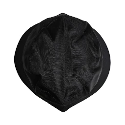 Black Cotton Wide Brim Bucket Hat