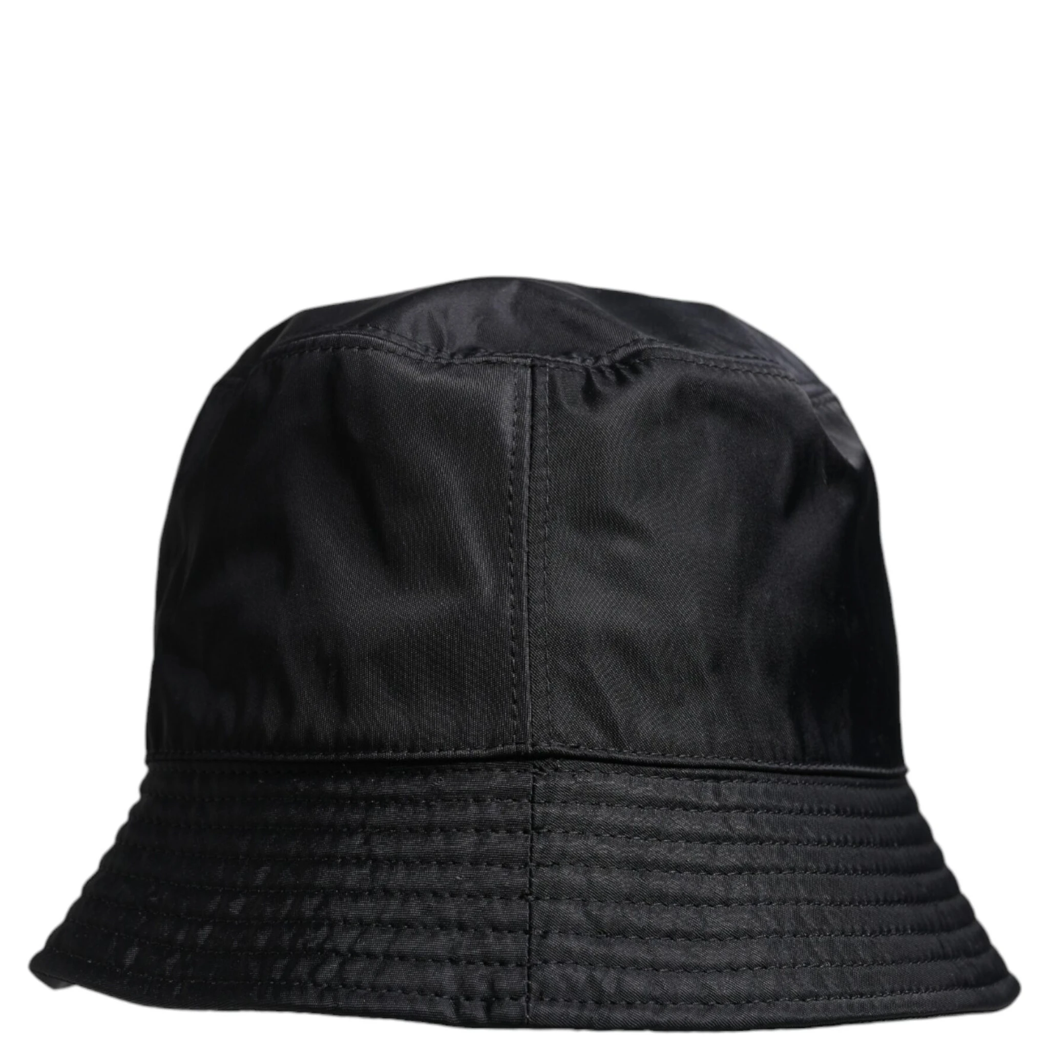 Black Cotton Wide Brim Bucket Hat