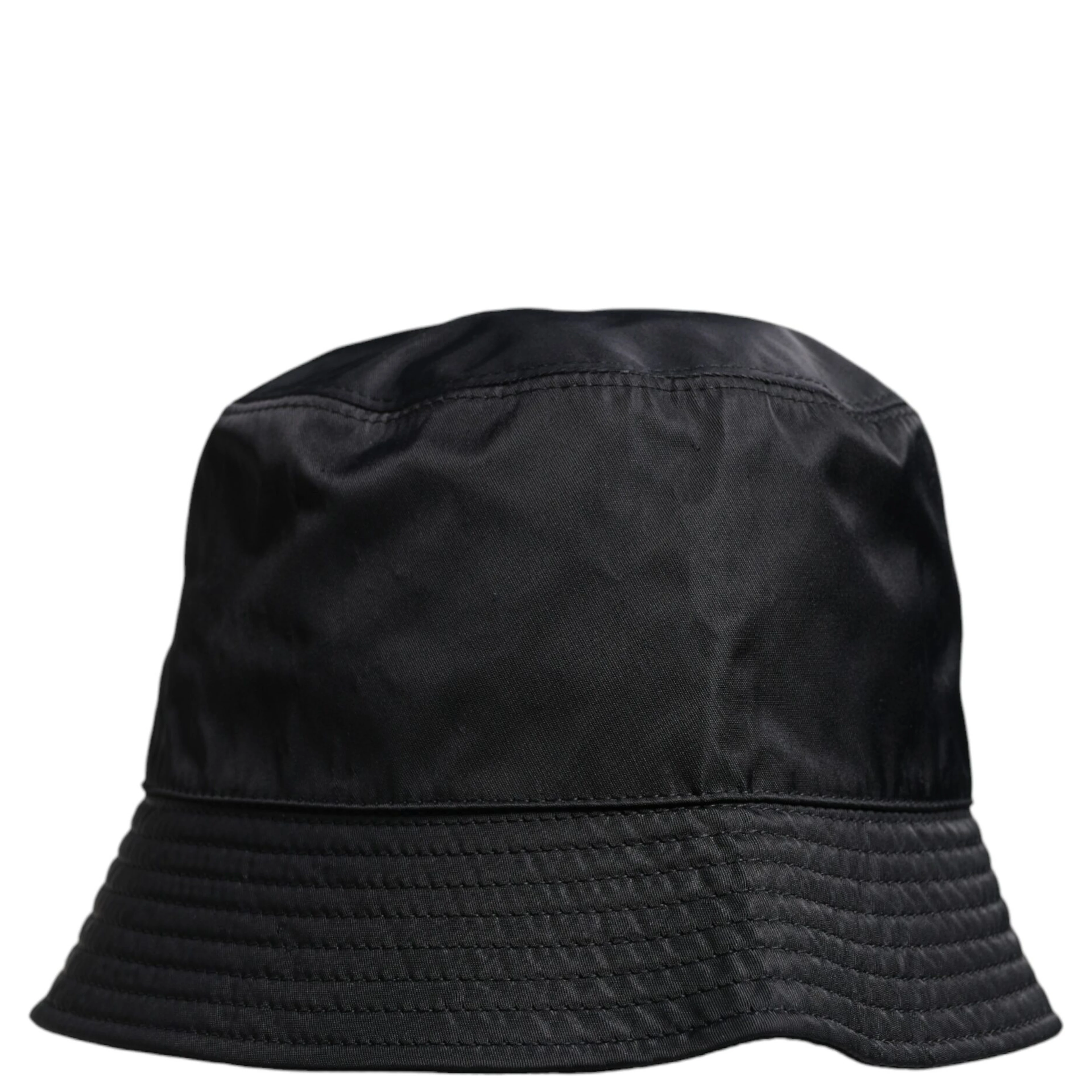 Black Cotton Wide Brim Bucket Hat