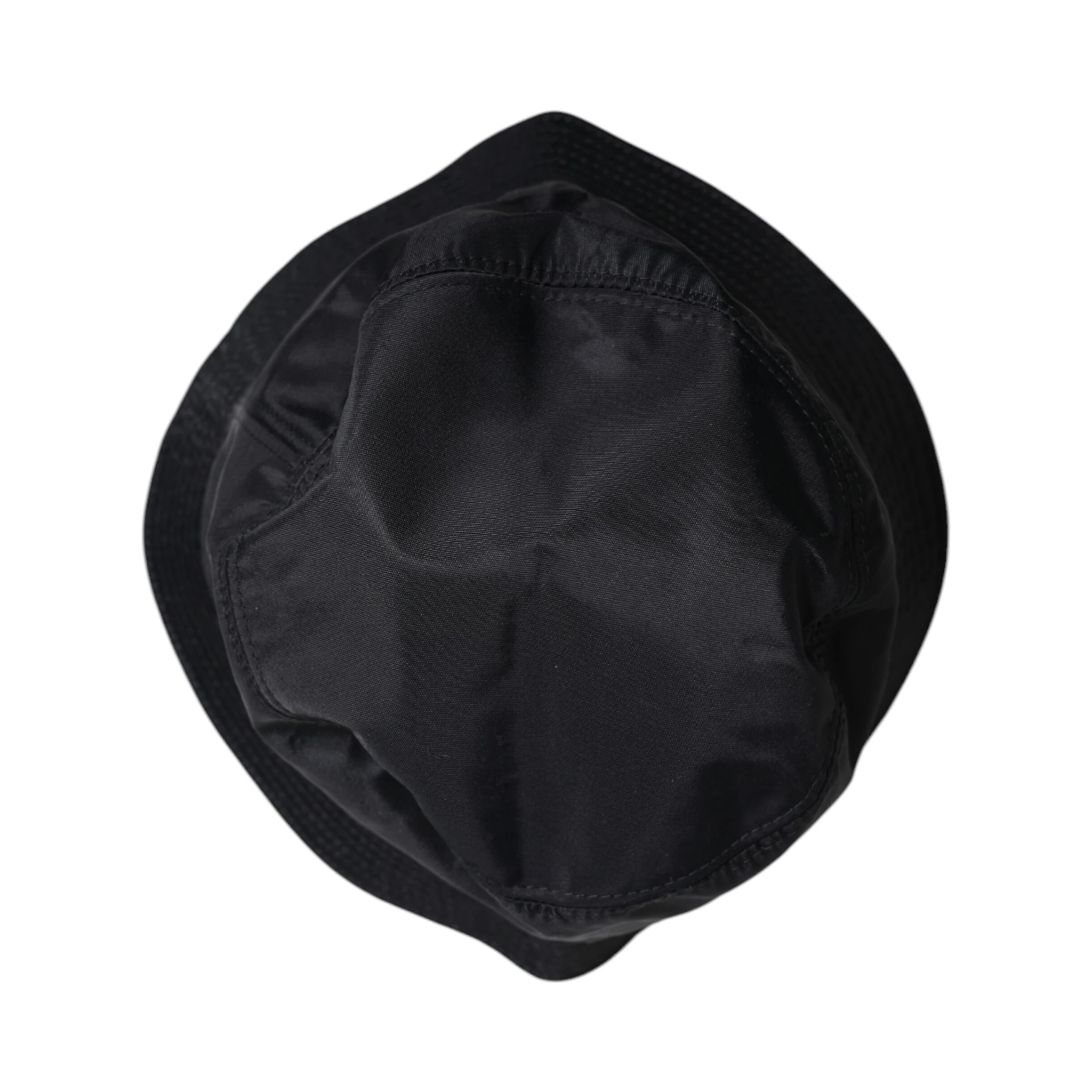 Black Cotton Wide Brim Bucket Hat