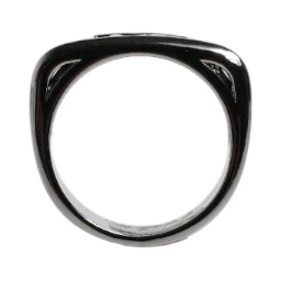 Silver Tone Brass Anello DG Logo Ring