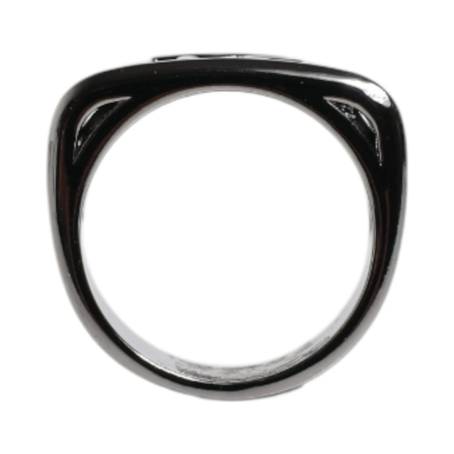 خاتم أنيلو من النحاس المطلي بالفضة بشعار DG