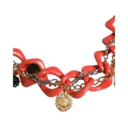 Multicolor Embellished Waist Chain Belt