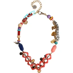 Multicolor Embellished Waist Chain Belt