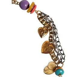 Multicolor Embellished Waist Chain Belt