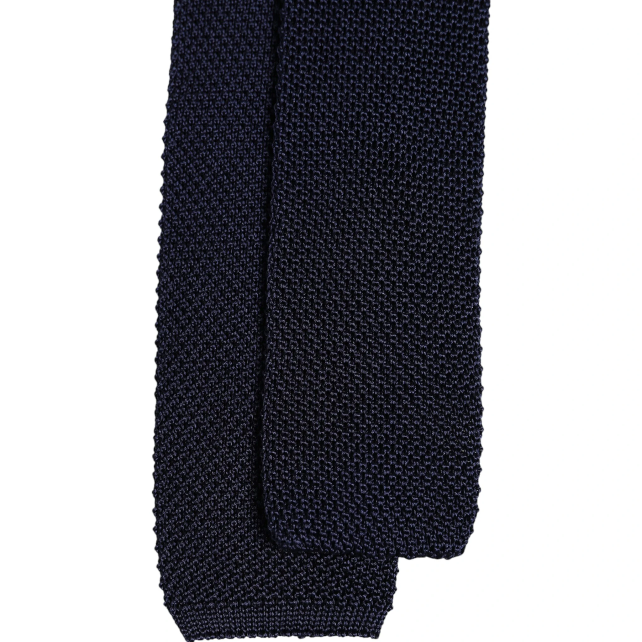 Dark Blue Silk Adjustable Necktie Tie