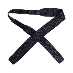 Blue Polka Dot Silk Adjustable Necktie Tie
