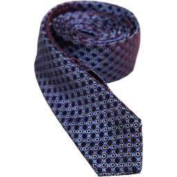 Multicolor Circles Silk Adjustable Necktie Tie