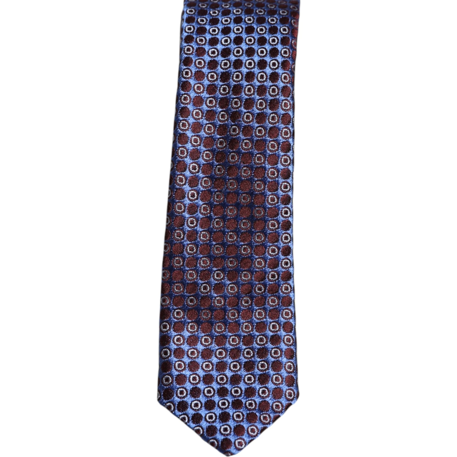 Multicolor Circles Silk Adjustable Necktie Tie