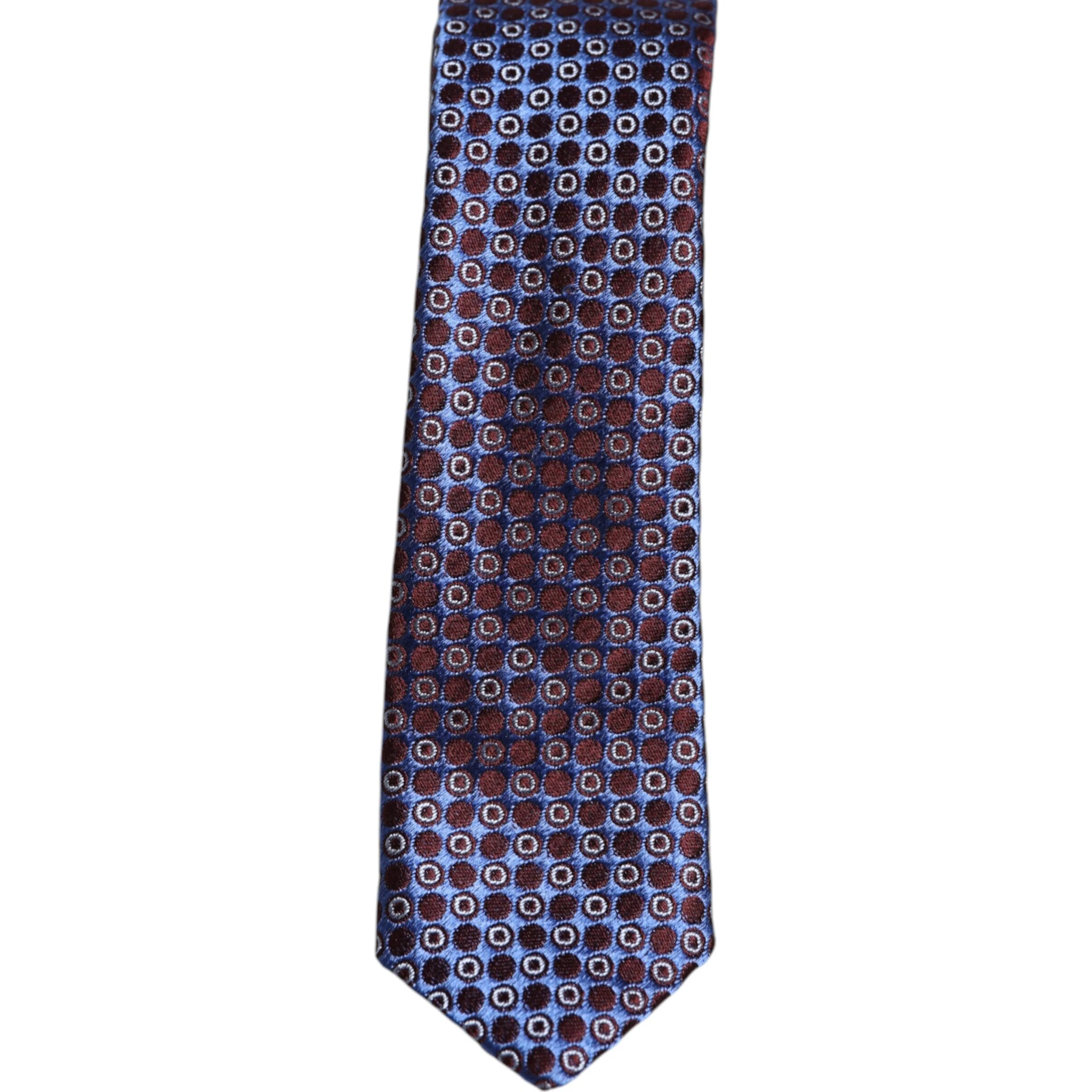 Multicolor Circles Silk Adjustable Necktie Tie