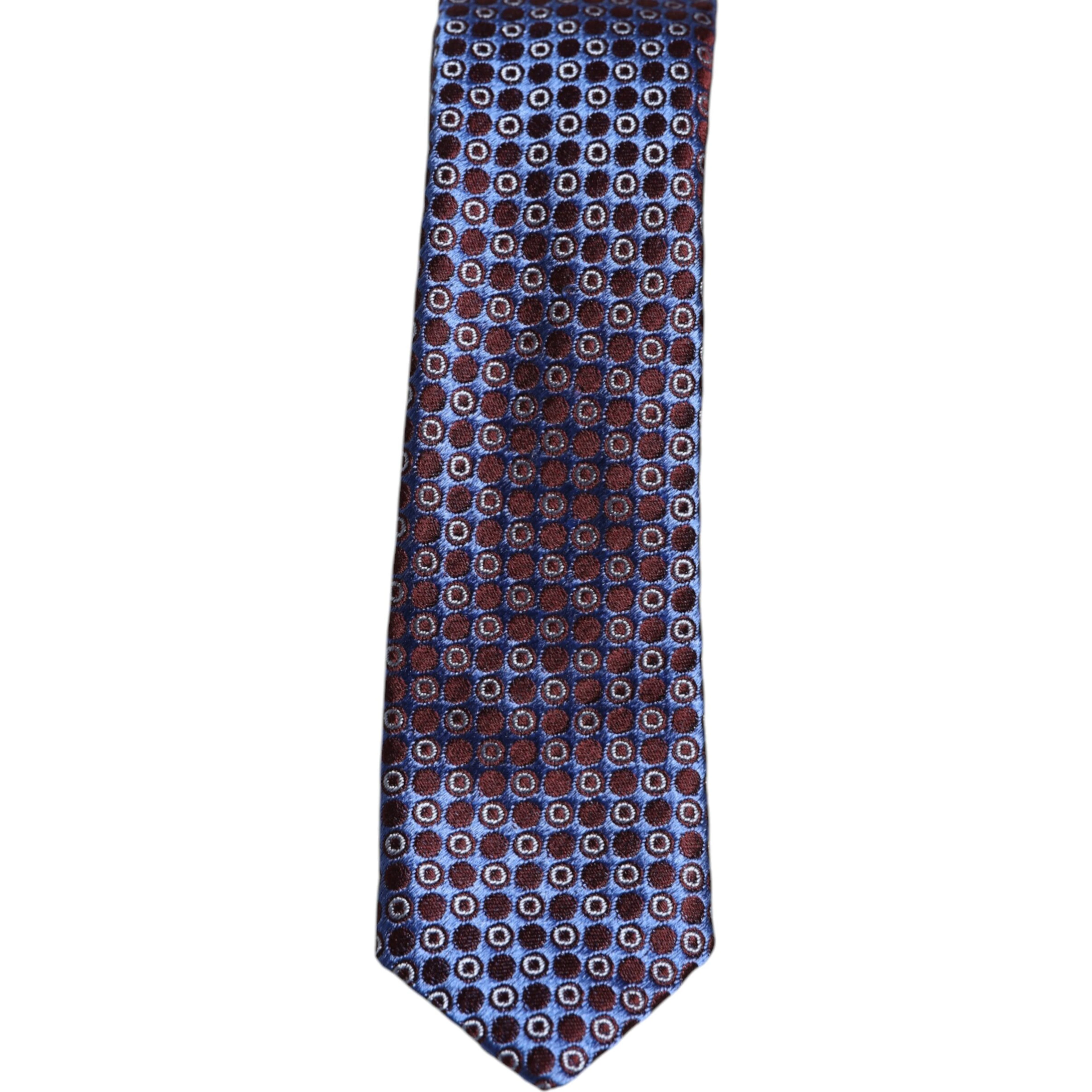 Multicolor Circles Silk Adjustable Necktie Tie