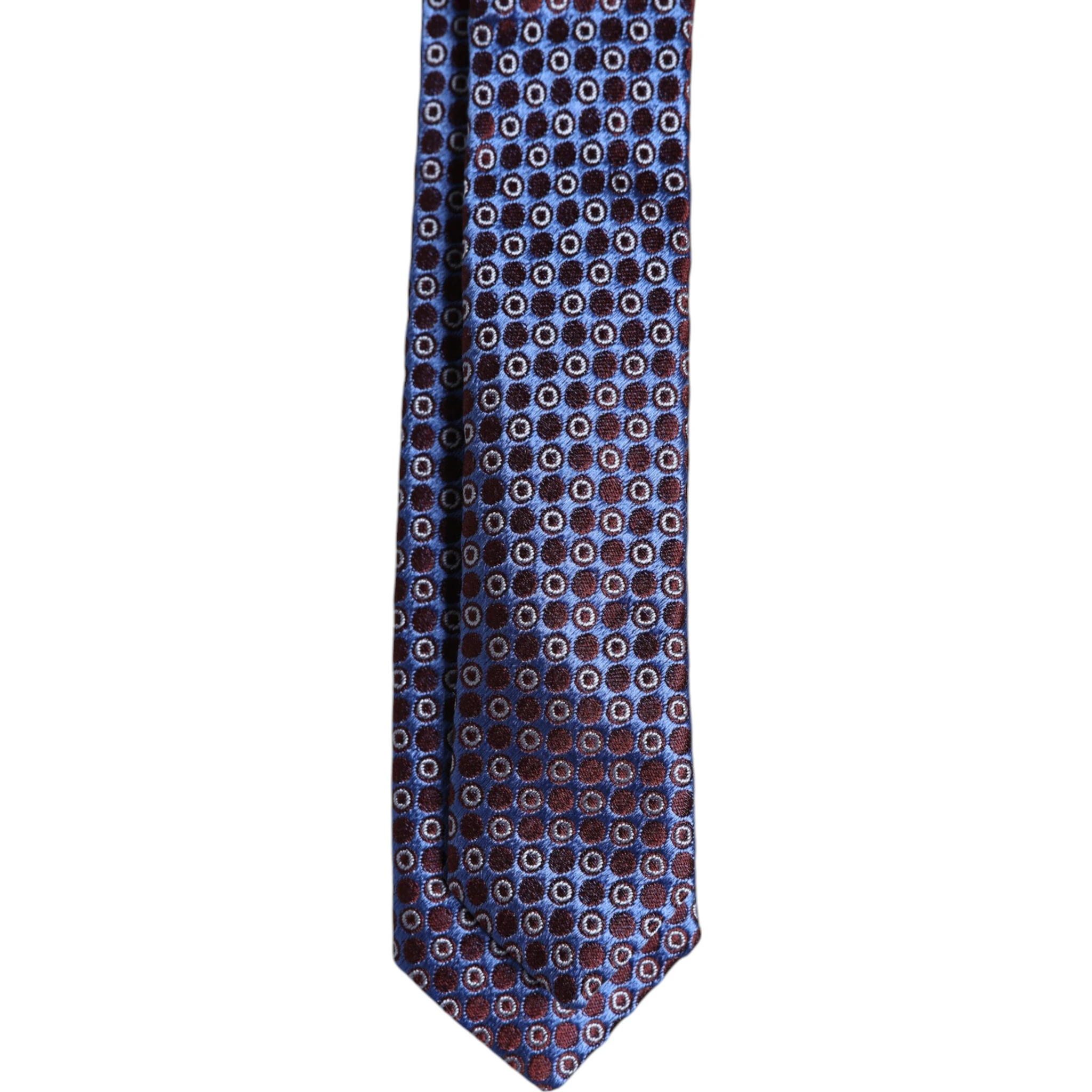 Multicolor Circles Silk Adjustable Necktie Tie