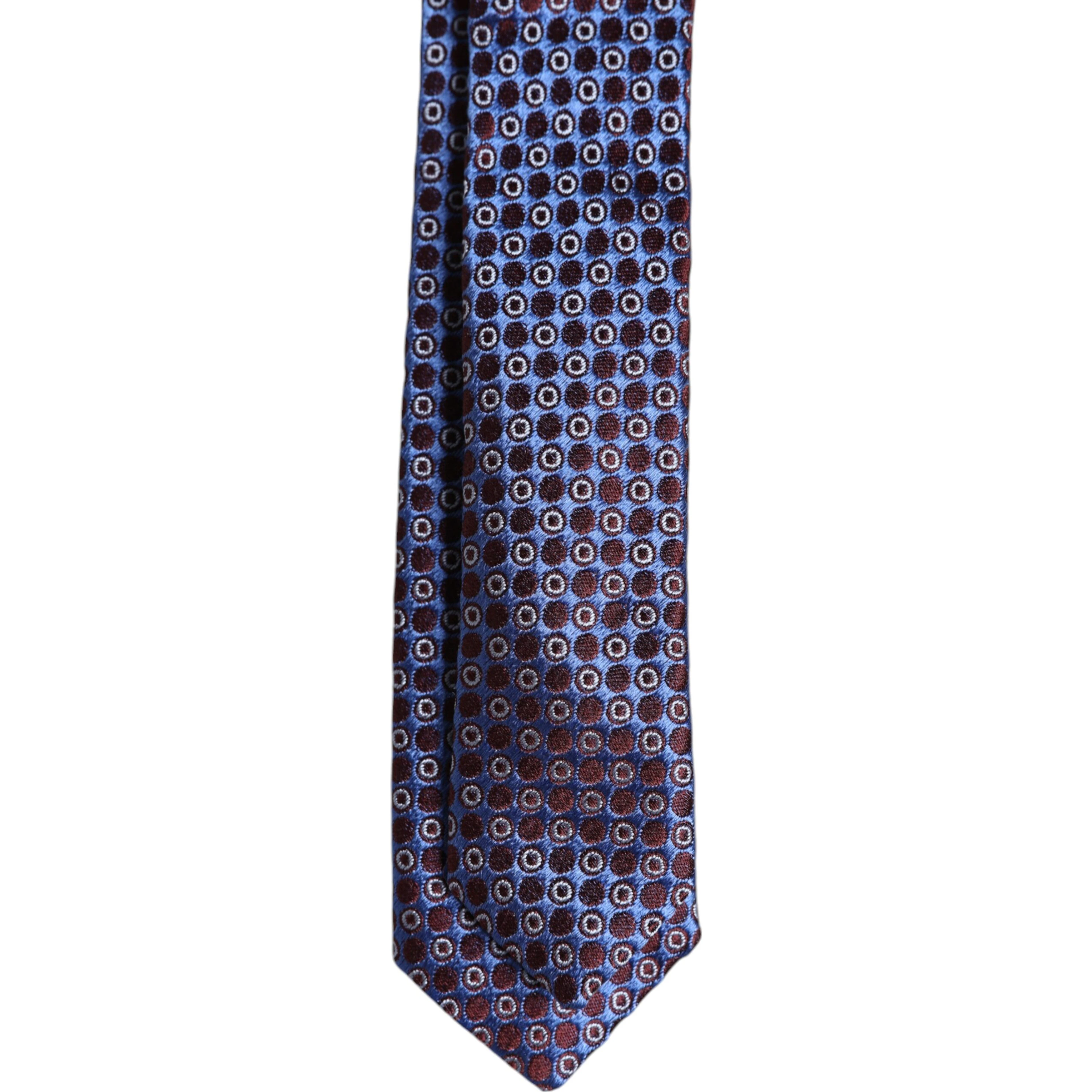Multicolor Circles Silk Adjustable Necktie Tie
