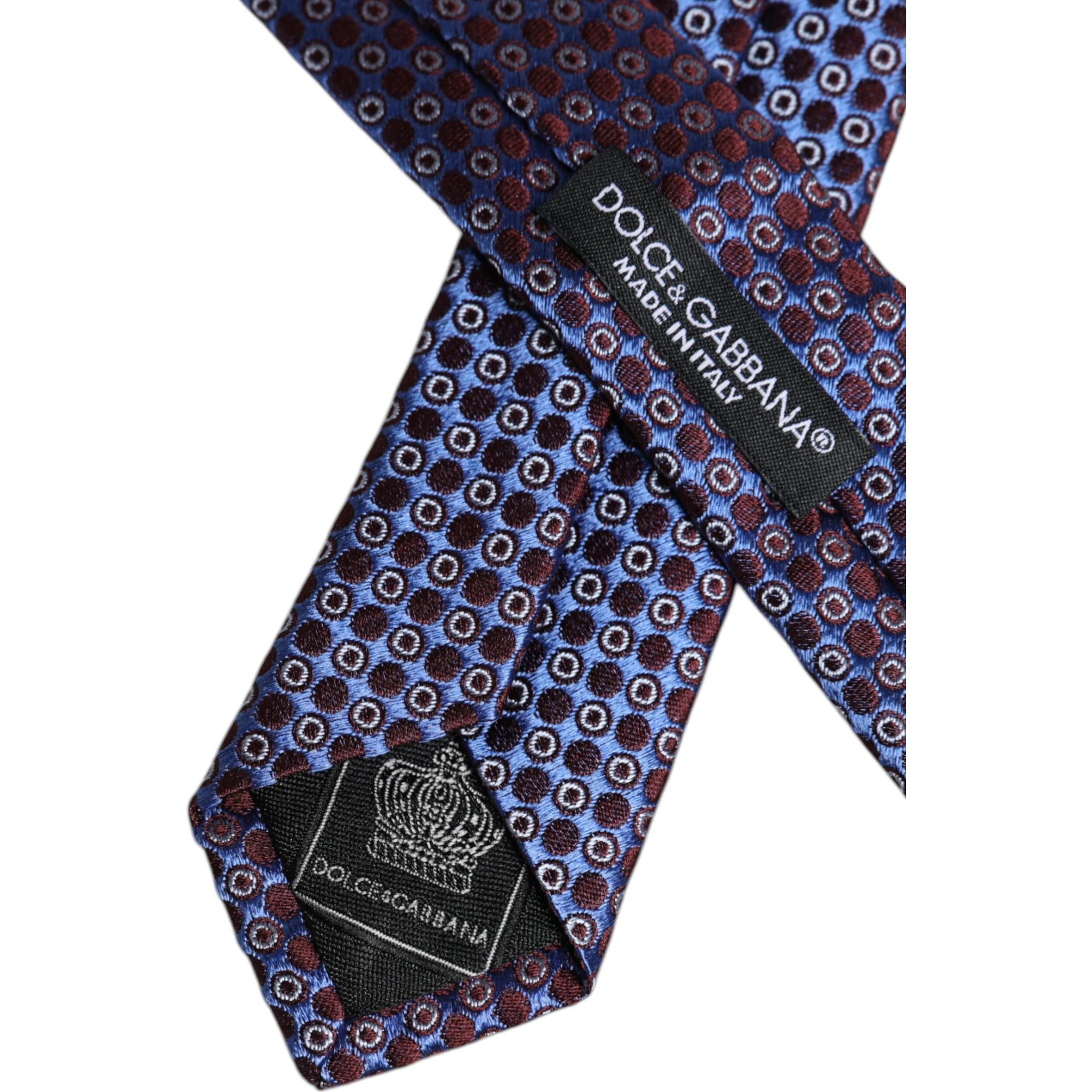 Multicolor Circles Silk Adjustable Necktie Tie
