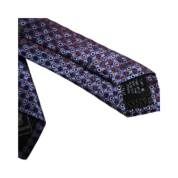 Multicolor Circles Silk Adjustable Necktie Tie