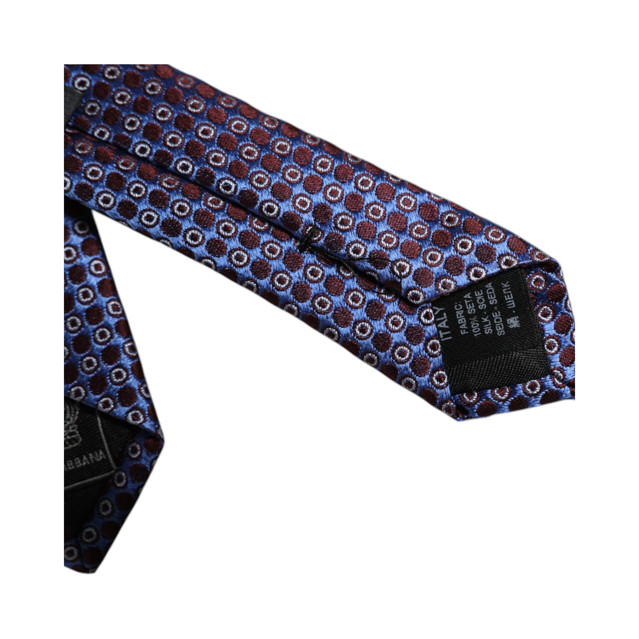 Multicolor Circles Silk Adjustable Necktie Tie