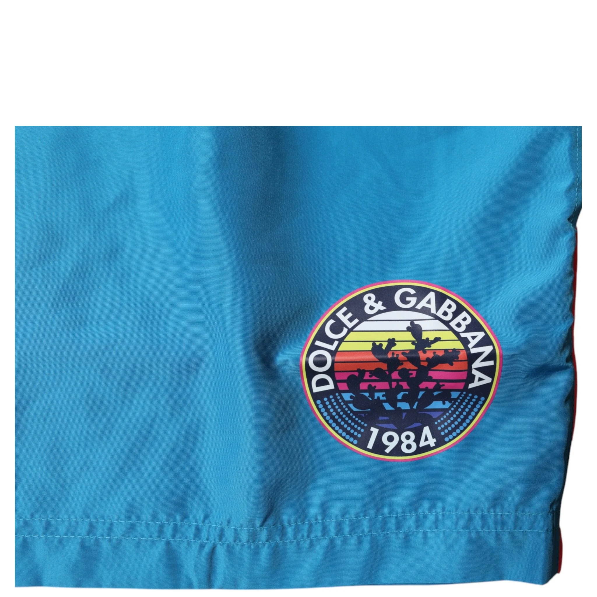 Turquoise Logo Beachwear Shorts 2Pc Swimwear