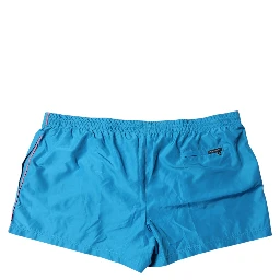 Turquoise Logo Beachwear Shorts 2Pc Swimwear