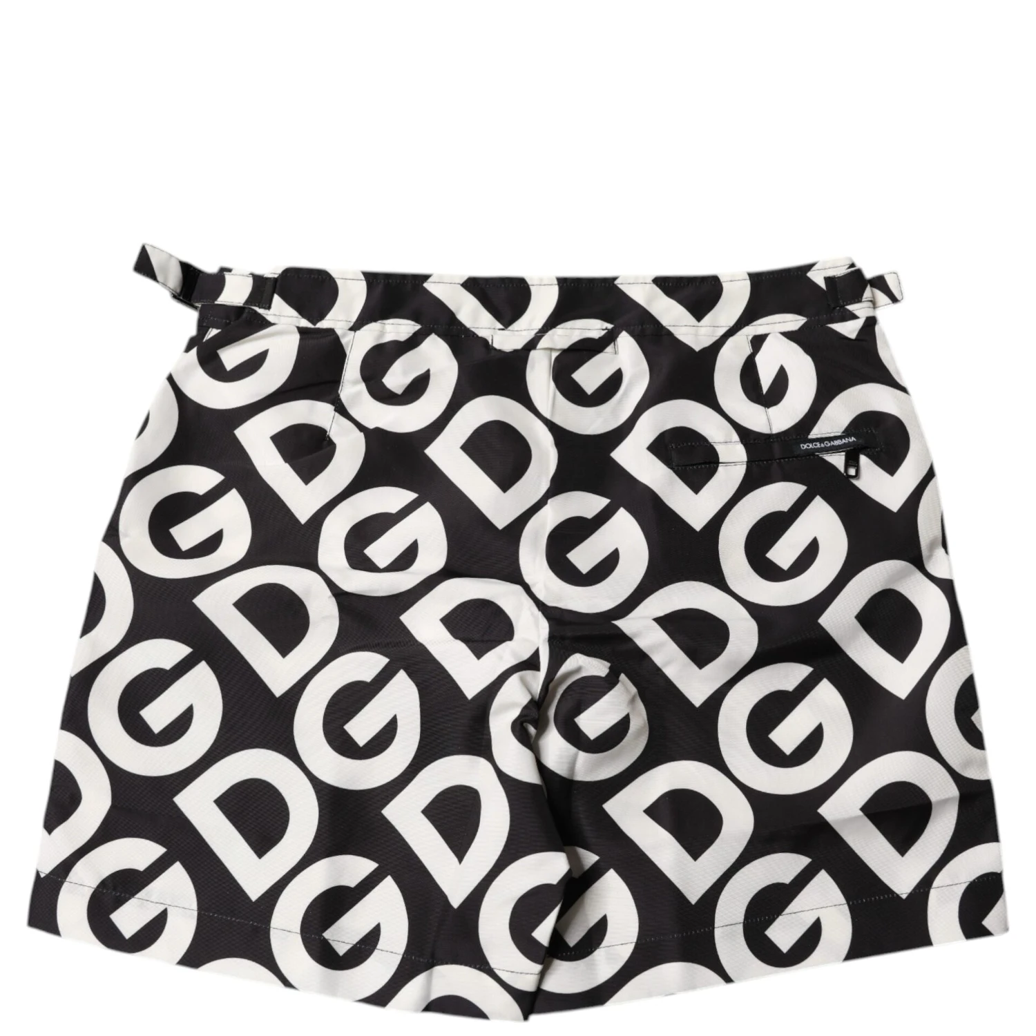 Black White Logo Beachwear Shorts Swimwear