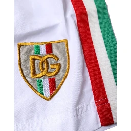 White Stripes Beachwear Shorts 2 Pc Swimwear