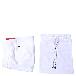 White Stripes Beachwear Shorts 2 Pc Swimwear