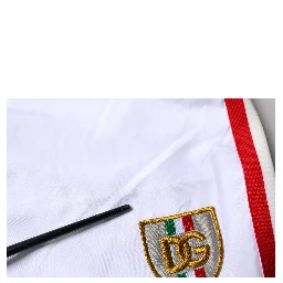 White Stripes Beachwear Shorts 2Pc Swimwear