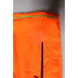 Orange Polyester Beachwear Shorts 2Pc Swimwear