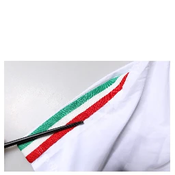 White Stripes Beachwear Shorts 2 Pc Swimwear