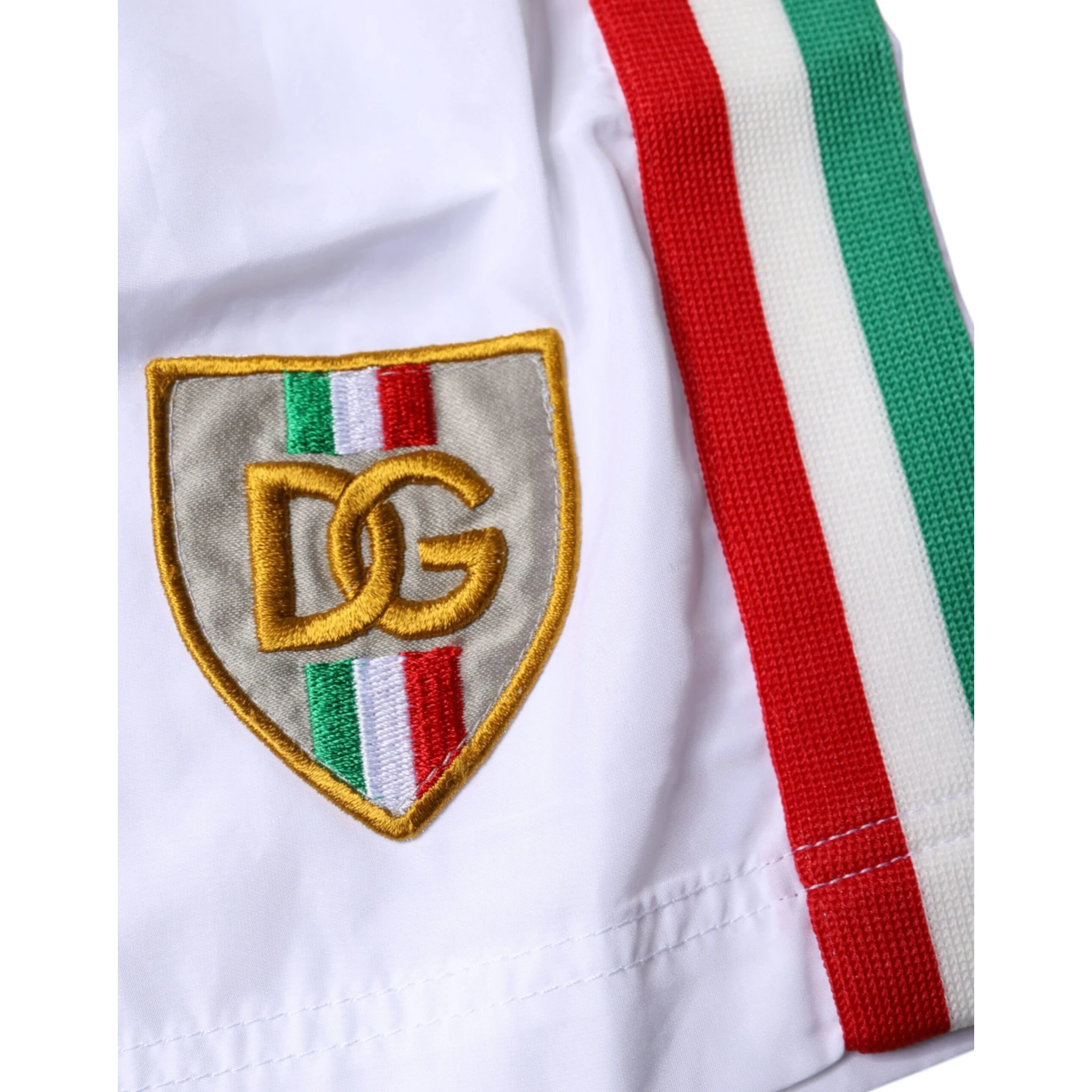 White Stripes Beachwear Shorts 2 Pc Swimwear