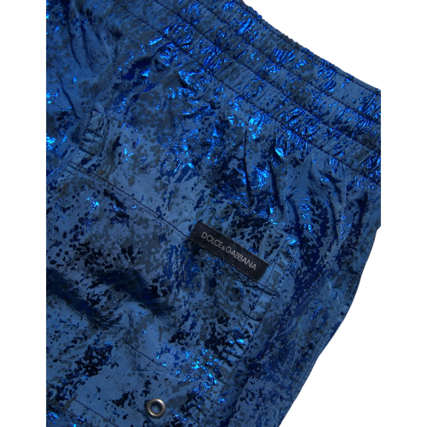 Blue Nylon Beachwear Swim Shorts 2Pc Swimwear