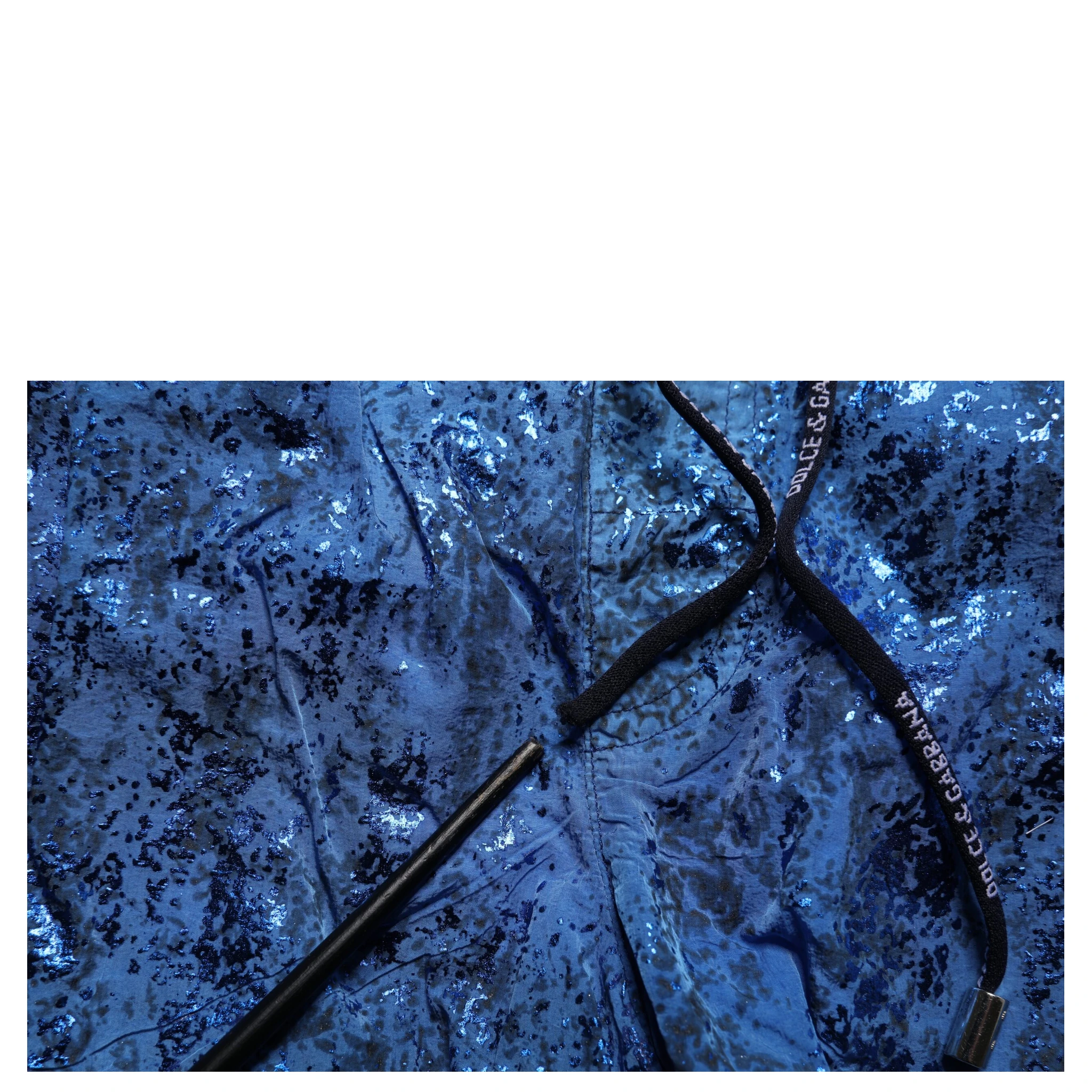 Blue Nylon Beachwear Swim Shorts 2Pc Swimwear