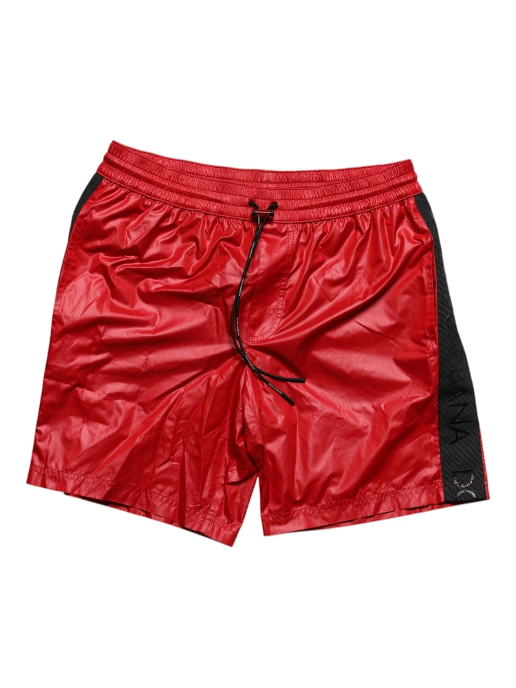 Red Polyester Beachwear Shorts 2Pc Swimwear alternative