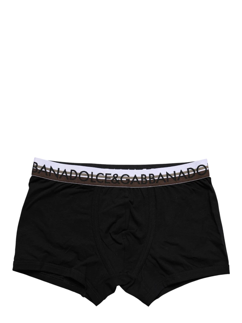 Black Cotton Stretch Regular Boxer Underwear