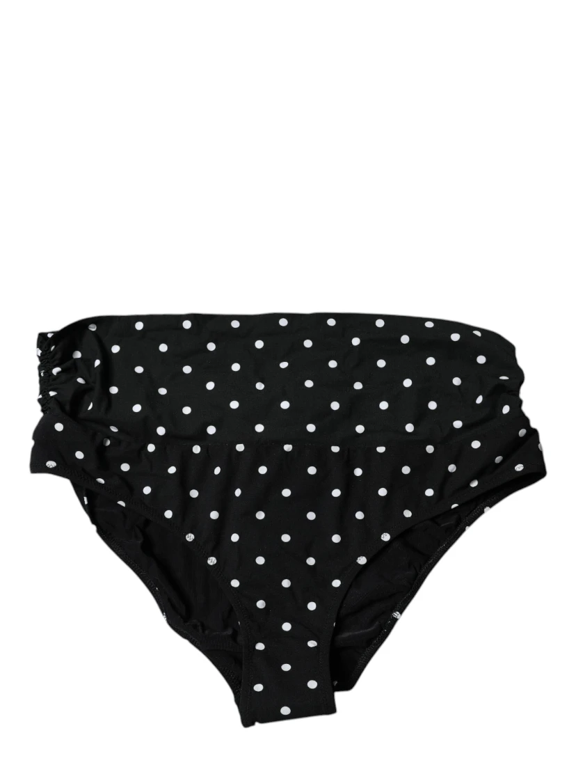 Black Polka Dot Swimsuit Bikini Bottom Swimwear