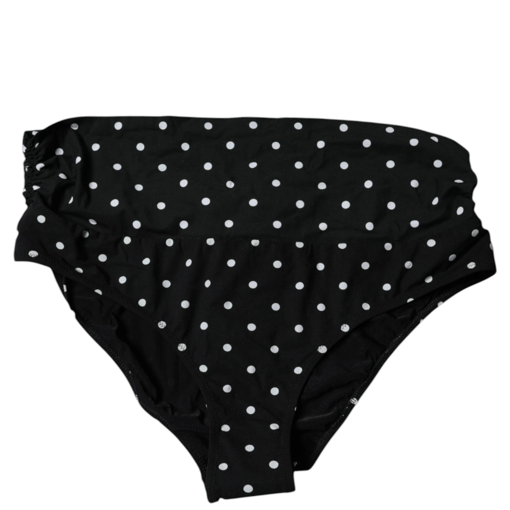 Black Polka Dot Swimsuit Bikini Bottom Swimwear