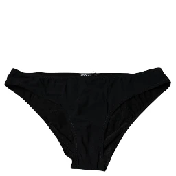 Black Nylon Stretch Mid Waist Panty Underwear