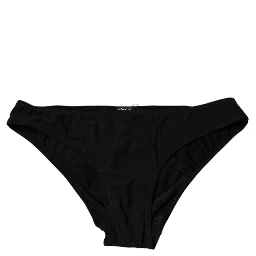 Black Nylon Stretch Mid Waist Panty Underwear
