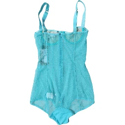 Blue Tulle Balconette Bra Bodysuit Underwear