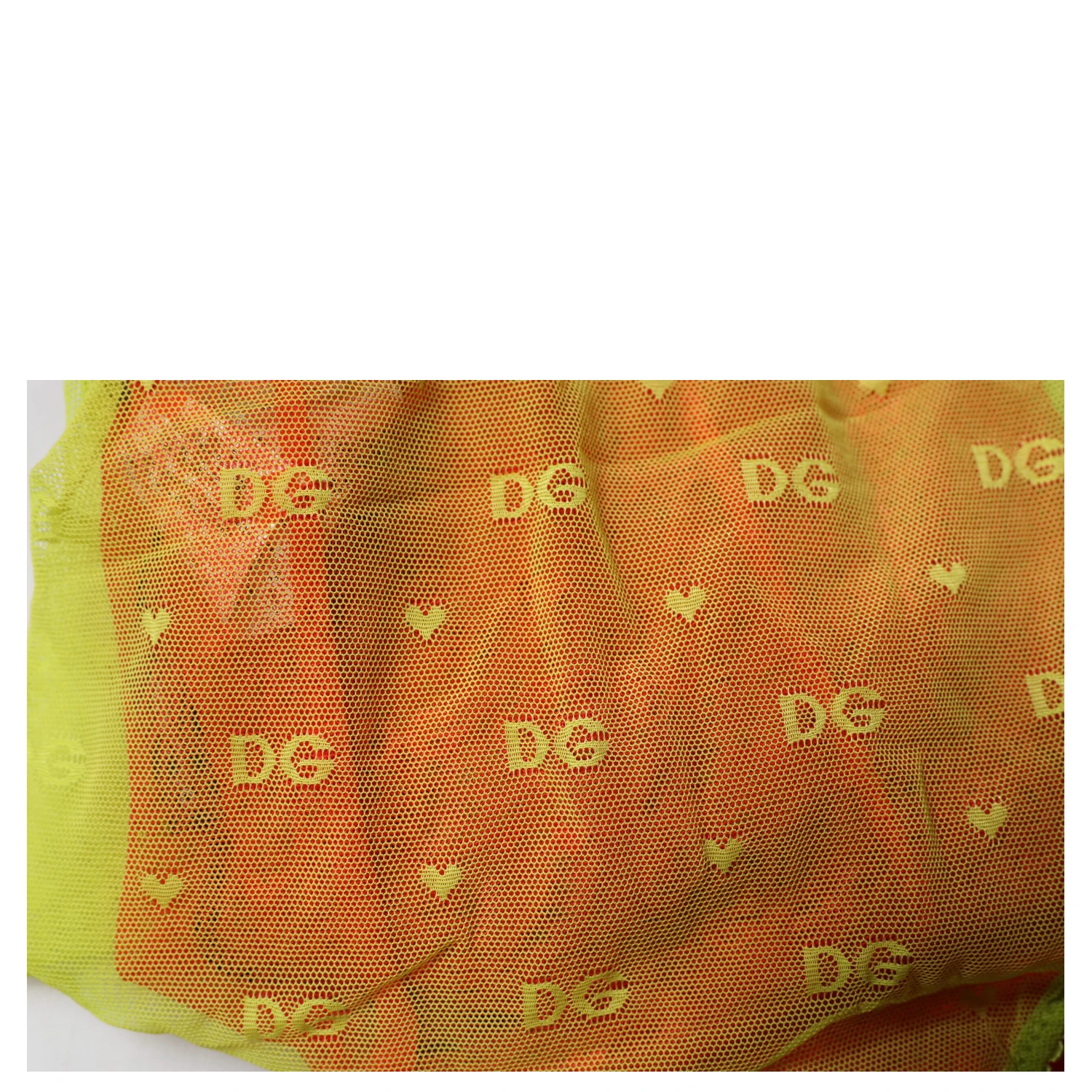 Red Yellow Tulle Mid Waist Panty Underwear