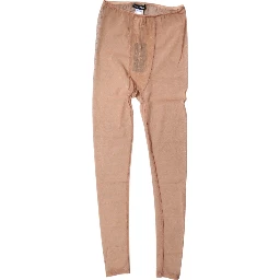 Nude Beige Logo Lace Lingerie Pants Underwear