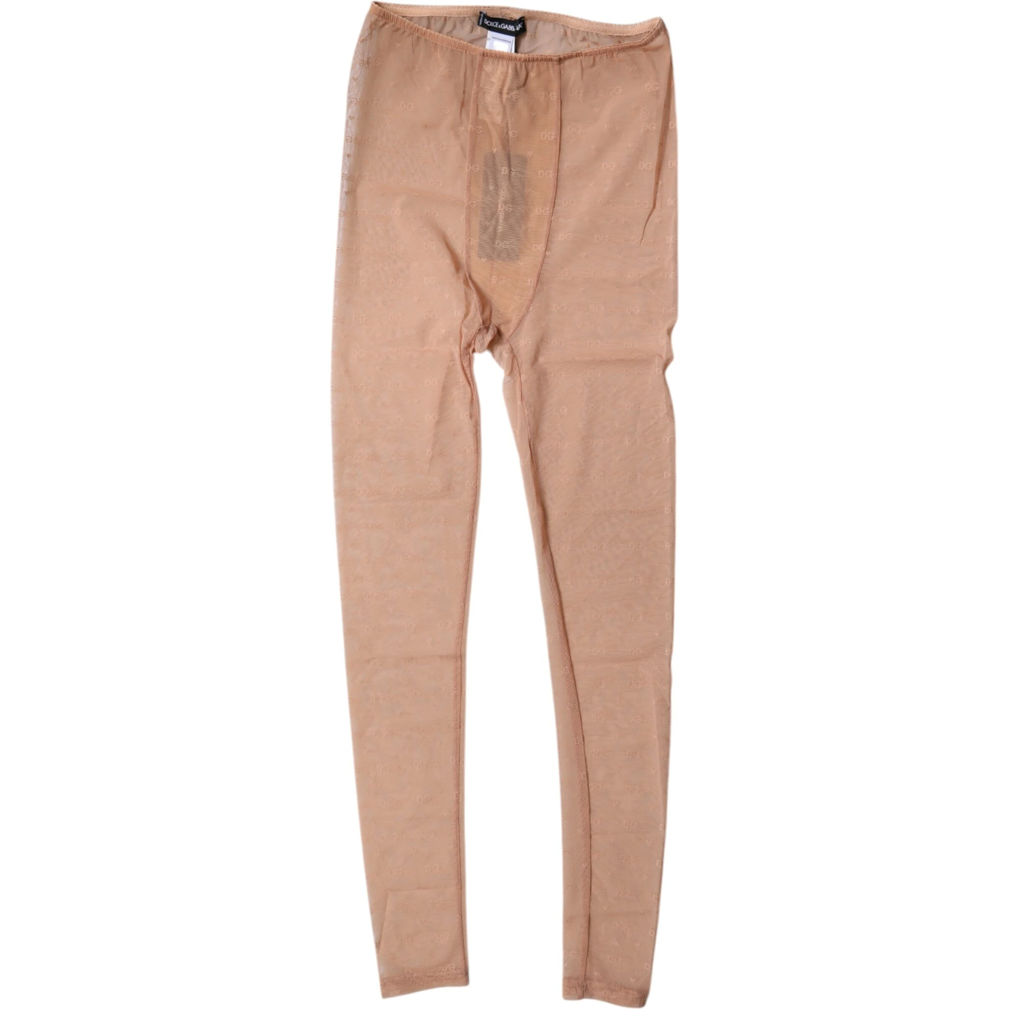 Nude Beige Logo Lace Lingerie Pants Underwear