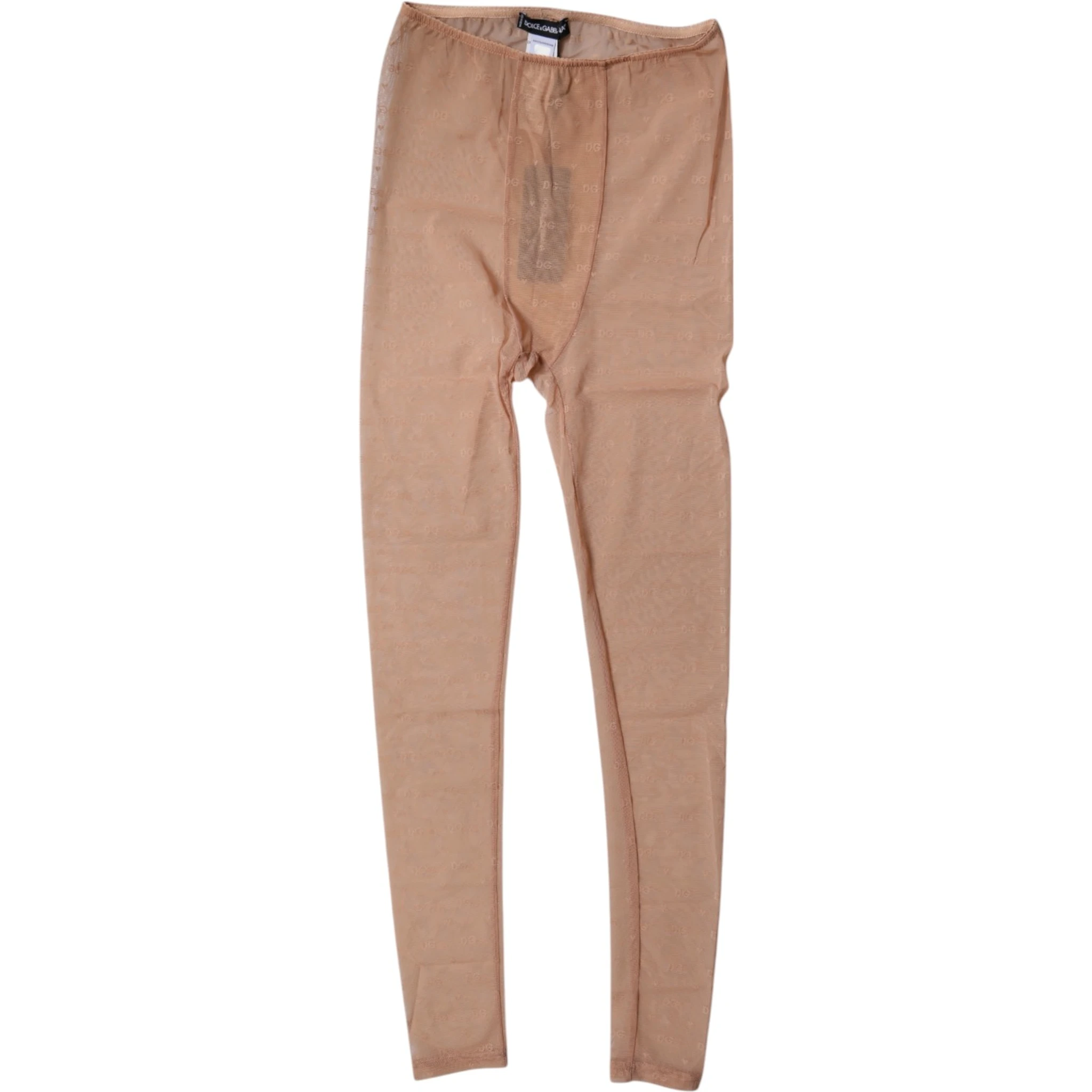 Nude Beige Logo Lace Lingerie Pants Underwear