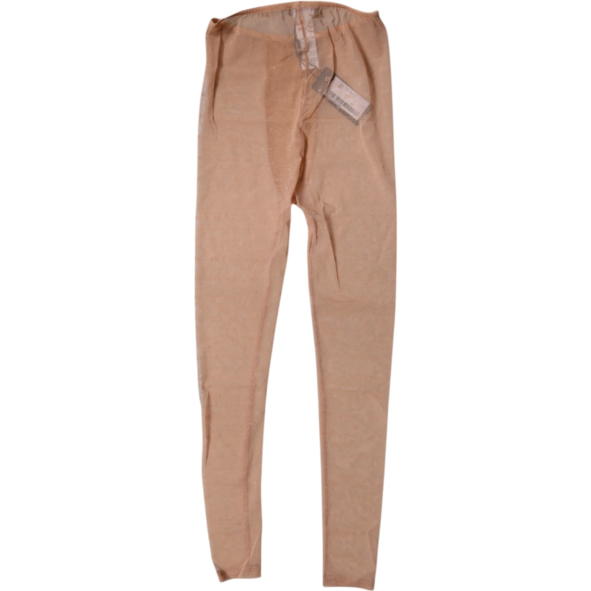 Nude Beige Logo Lace Lingerie Pants Underwear