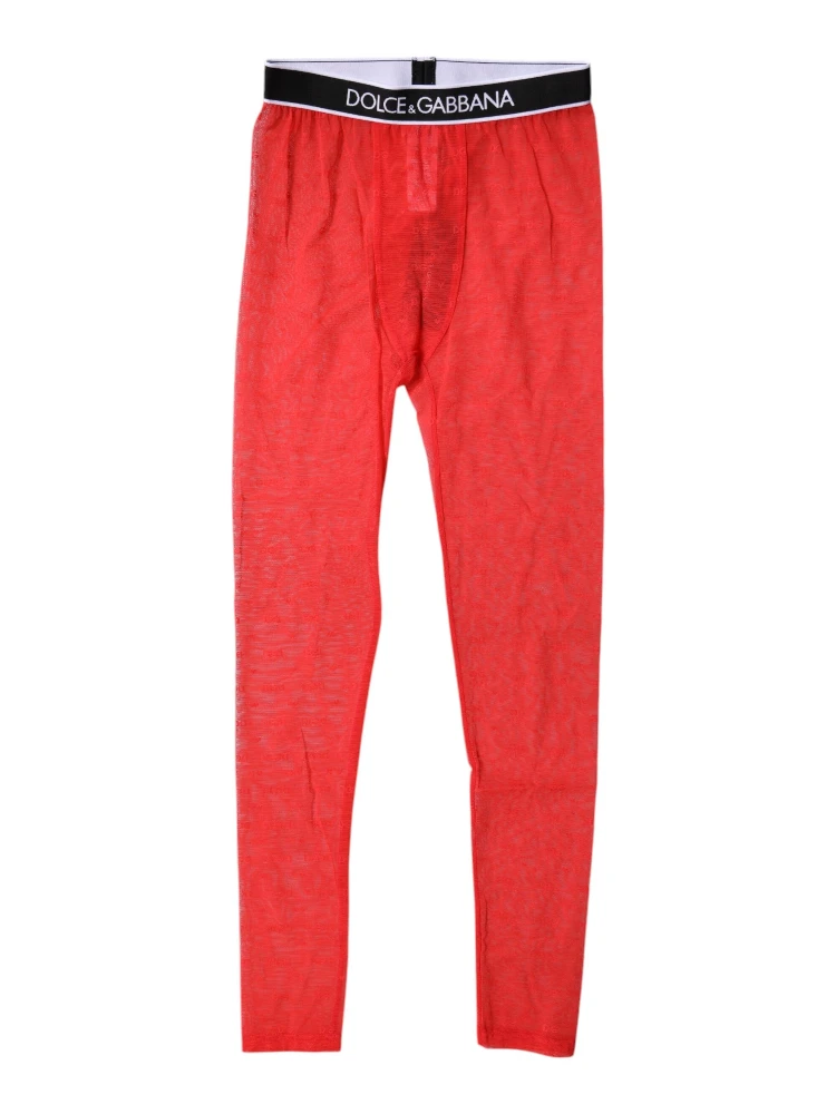 Red Logo Lace Lingerie Tight Pants Underwear