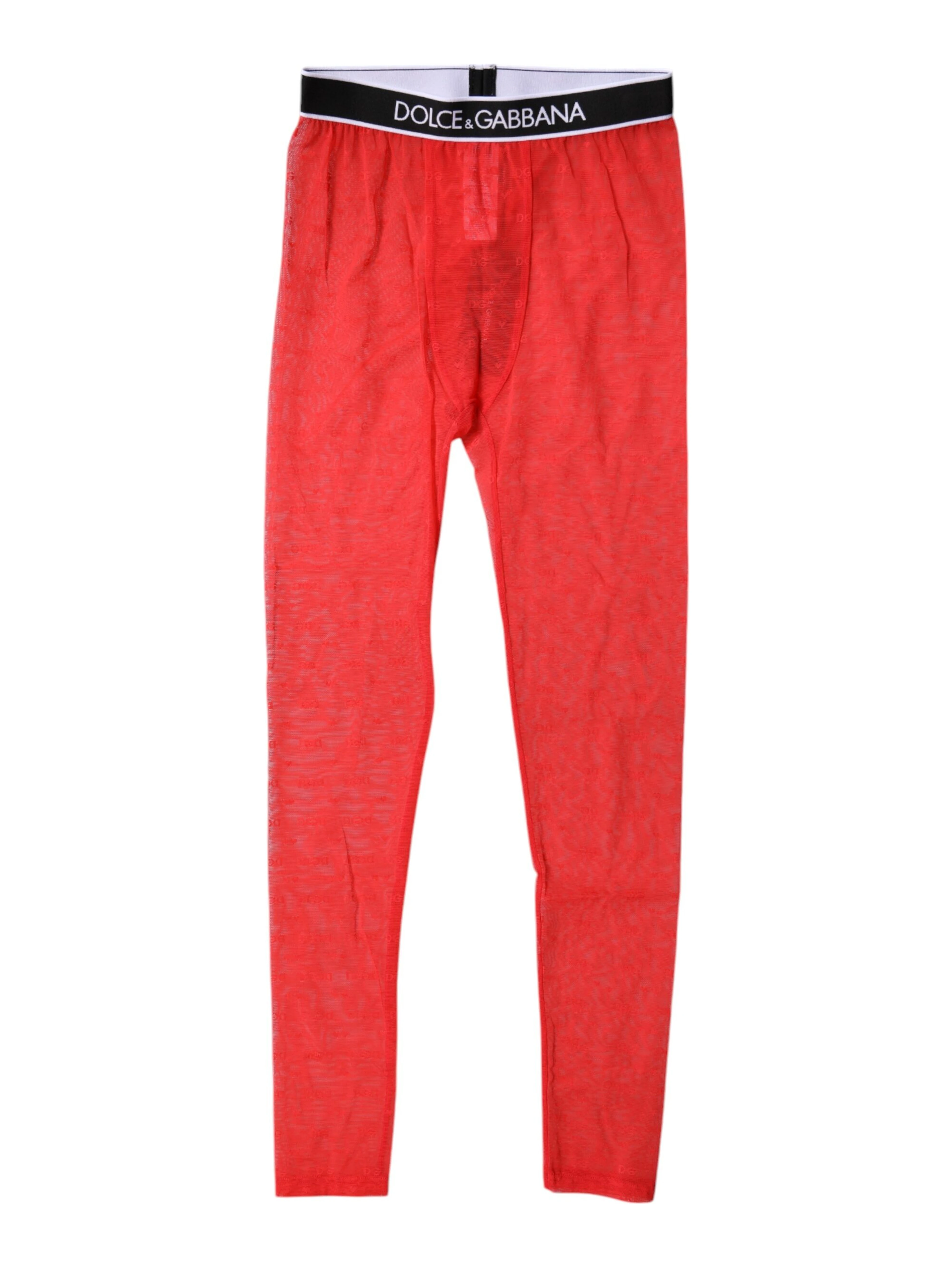 Red Logo Lace Lingerie Tight Pants Underwear