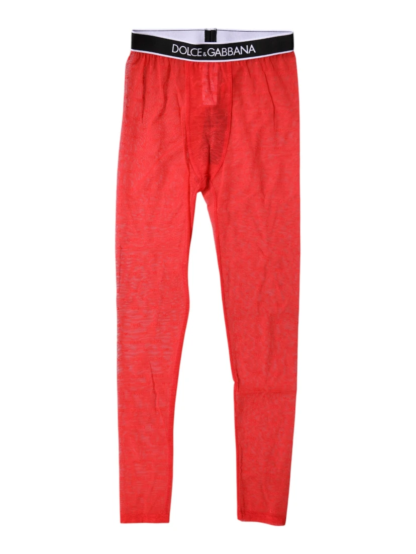 Red Logo Lace Lingerie Tight Pants Underwear